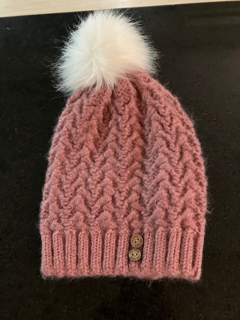 image for New: Fatface Pink Bobble Hat