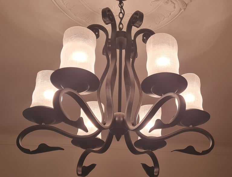 image for Gothic style light fitting  chandelier  black