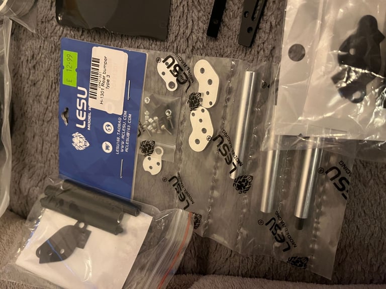 brand new tamiya 1/14scale ALLUMINIUM UPGRADES WITH TYRE UPGRADES. JOBLOT 