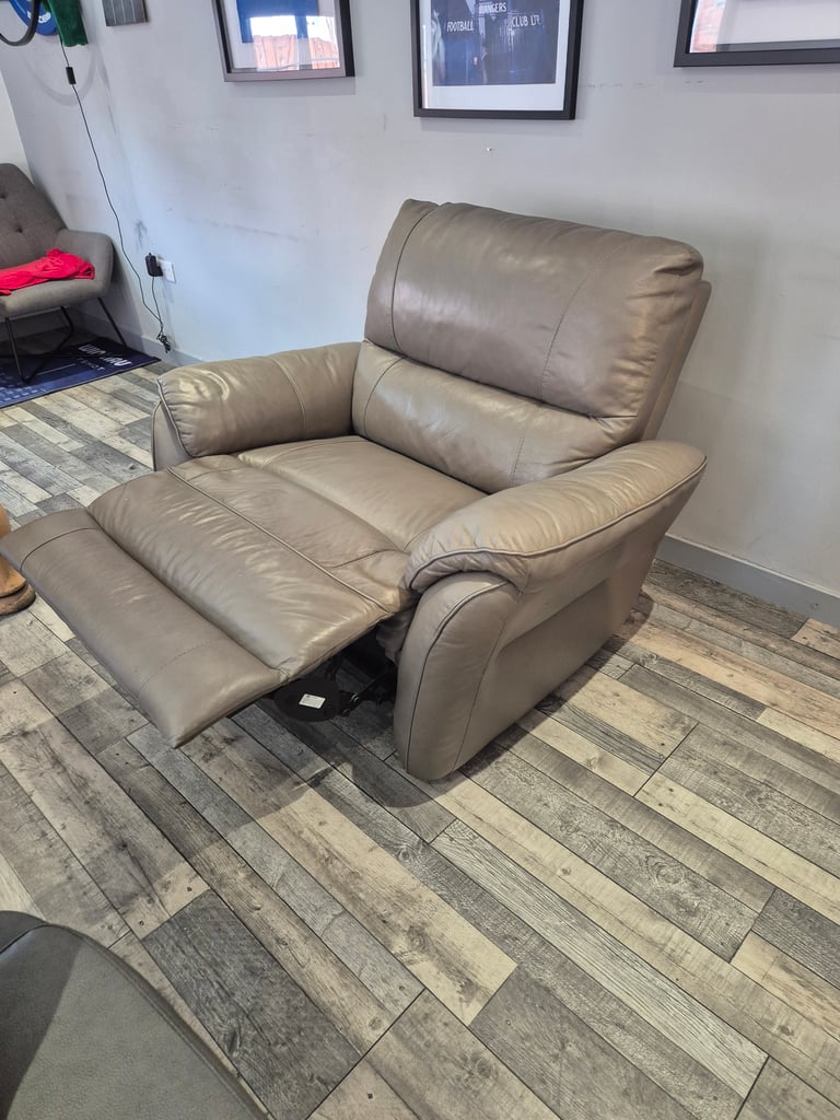 Absolutely stunning Stone Leather Sofa.