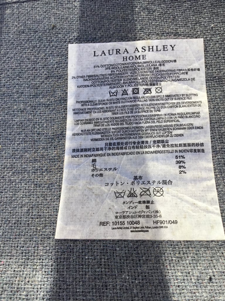 Laura Ashley tartan rug