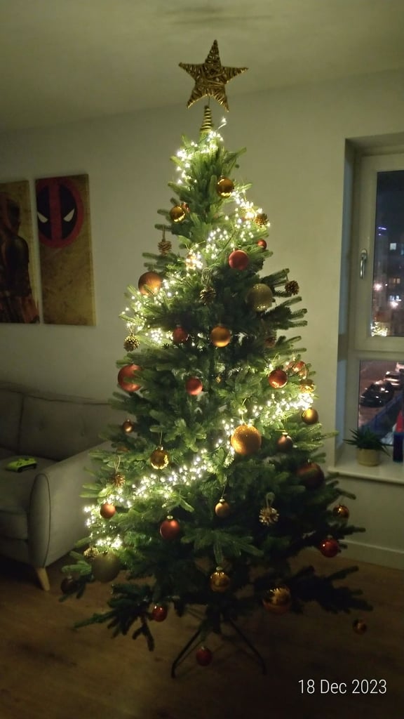 Christmas Tree (John Lewis) with decorations