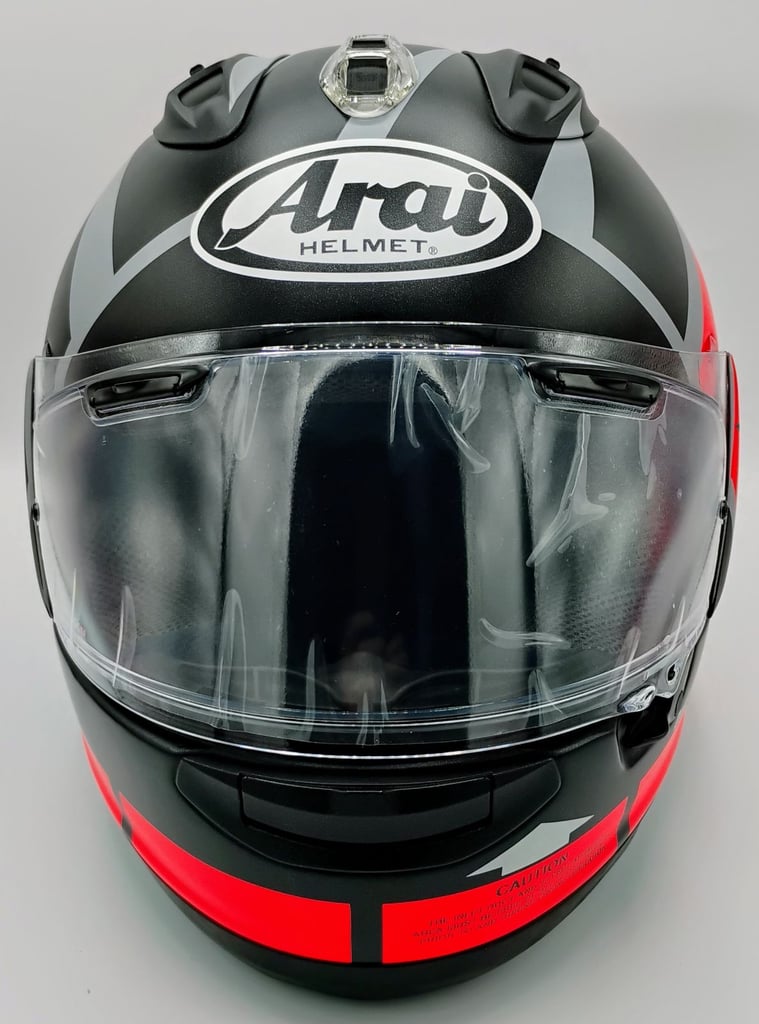 RARE COLLECTORS ITEM #ARAI RX-7 MOTORCYCLE HELMET - MAVERICK VINALES WINTER TEST