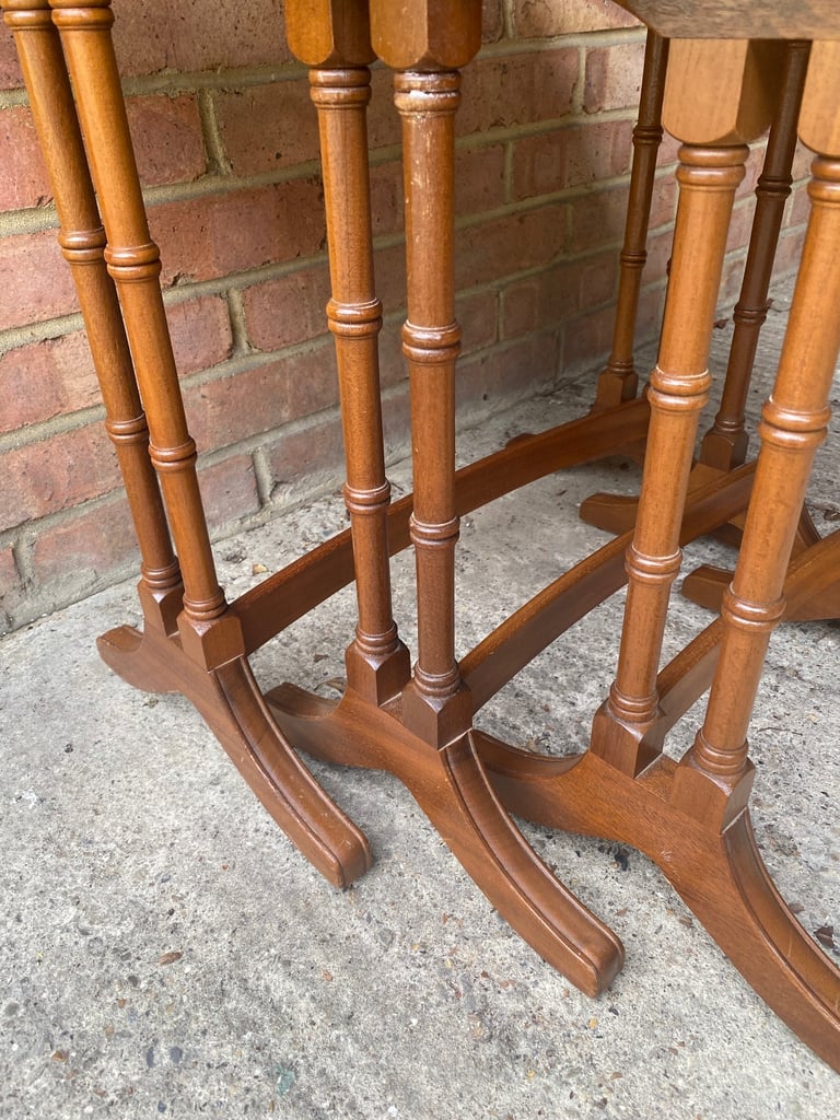 Vintage Nathan Nest Of 3 Tables –Mid Century Modern Retro