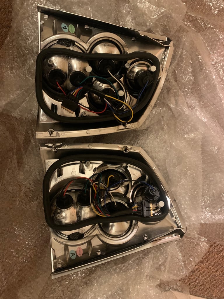 Black Rear Vauxhall/Opel Vectra C Angel Lights 