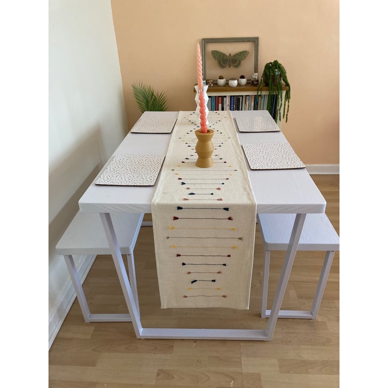 Dunelm dining table and bench set 
