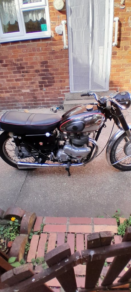 Vintage matchless motorbike