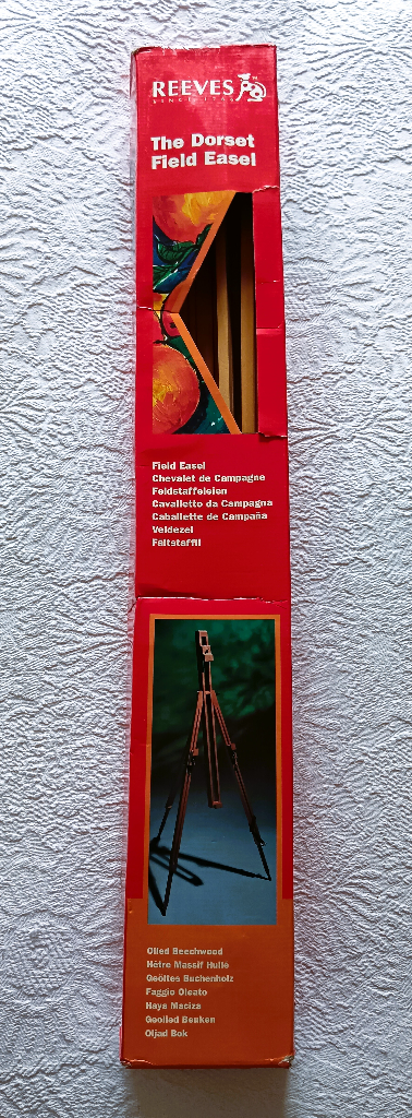 image for Ex Display Original Reeves Dorset Fields Easel Beechwood Portable Item Artist Painting Compact Boxed