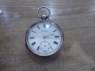 image for H.SAMUEL ANTIQUE SOLID SILVER GENTS POCKET WATCH