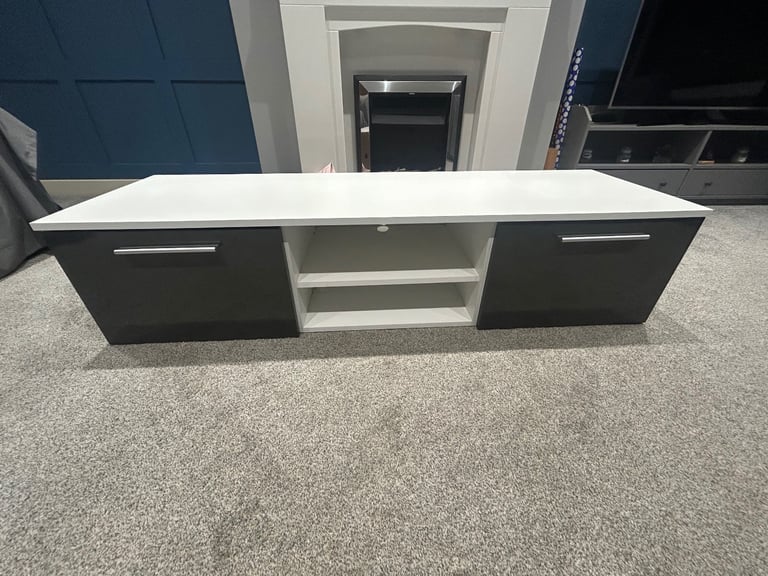 image for Tv stand with storage cupboards