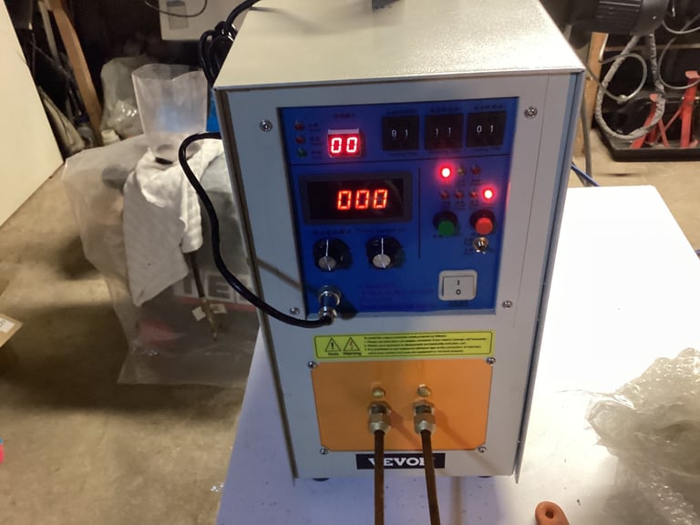 Induction melting furnace and brazing,15kw single phase 