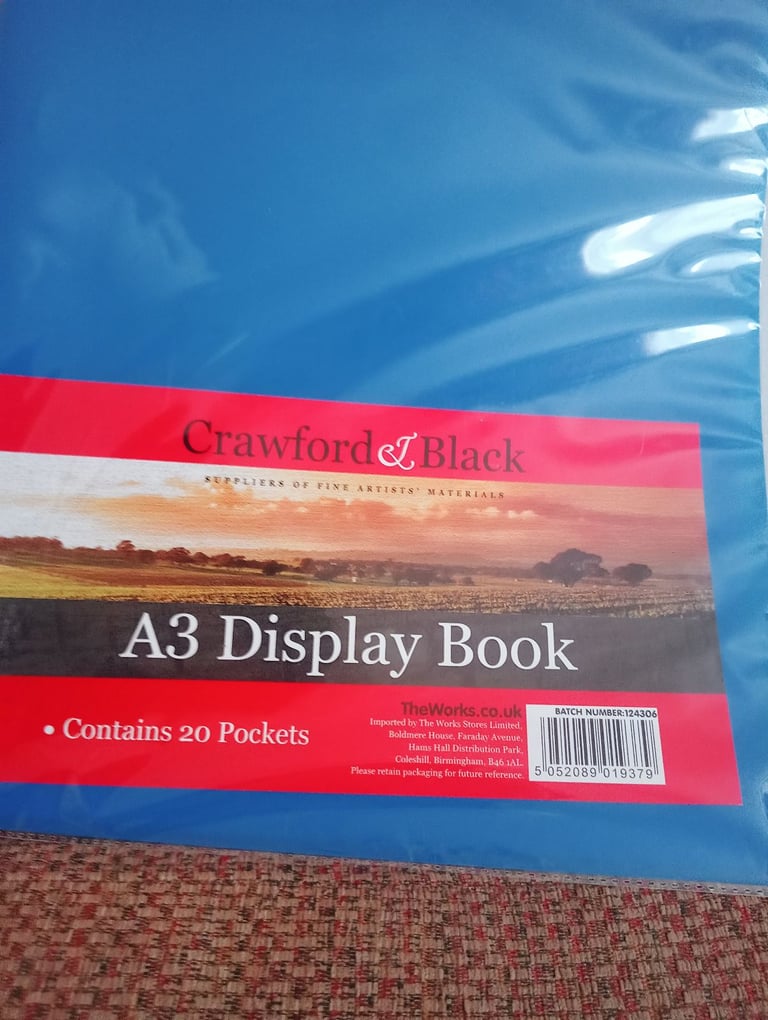 2x A3 Art Display Book 20 plastic wallets craft picture