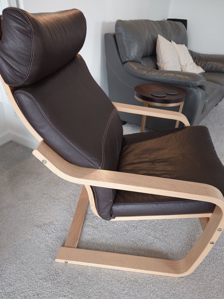 Recliner Chair Ikea Brown Leather Chair Leather Poäng Chairs