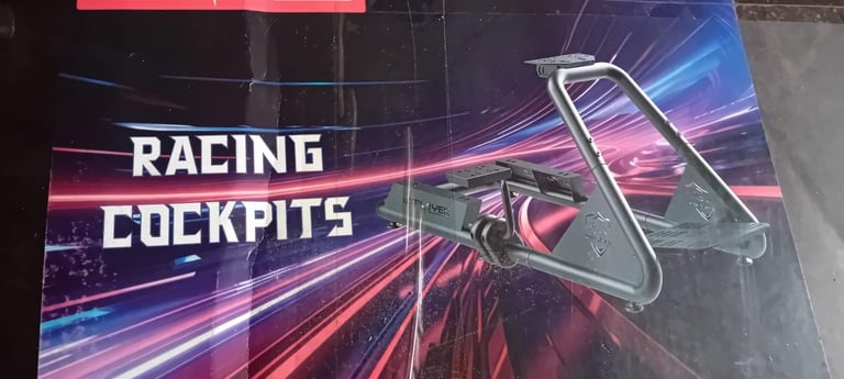 GTPLAYER Racing Simulator Cockpit with Seat Adjustable Gaming Stand G25 G27 G29