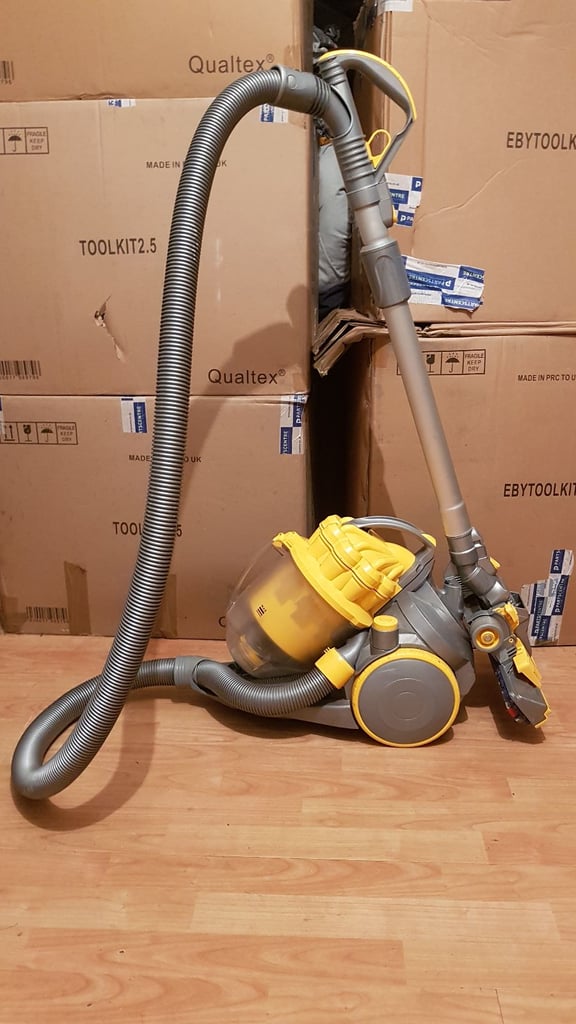 yellow Dyson Dc08 pull along hoover Cylinder vacuum cleaner bagless tools 1 week gu