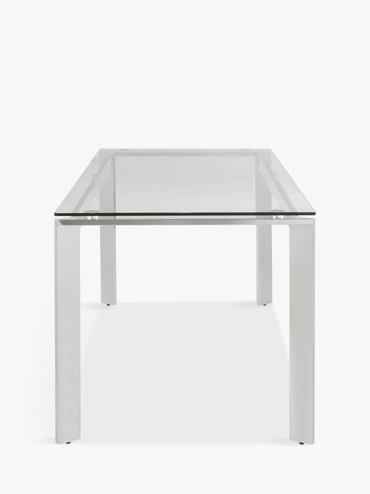 John Lewis 6-person glass dining table 