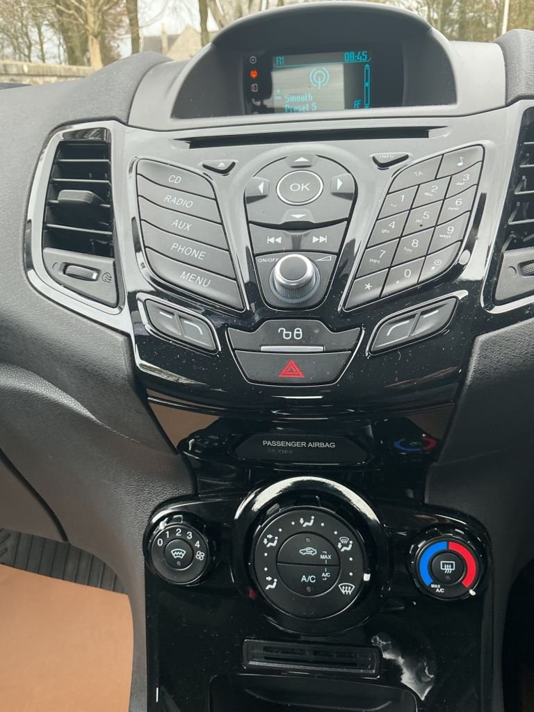 2016 Ford Fiesta 1.25 82 Zetec 3dr HATCHBACK Petrol Manual