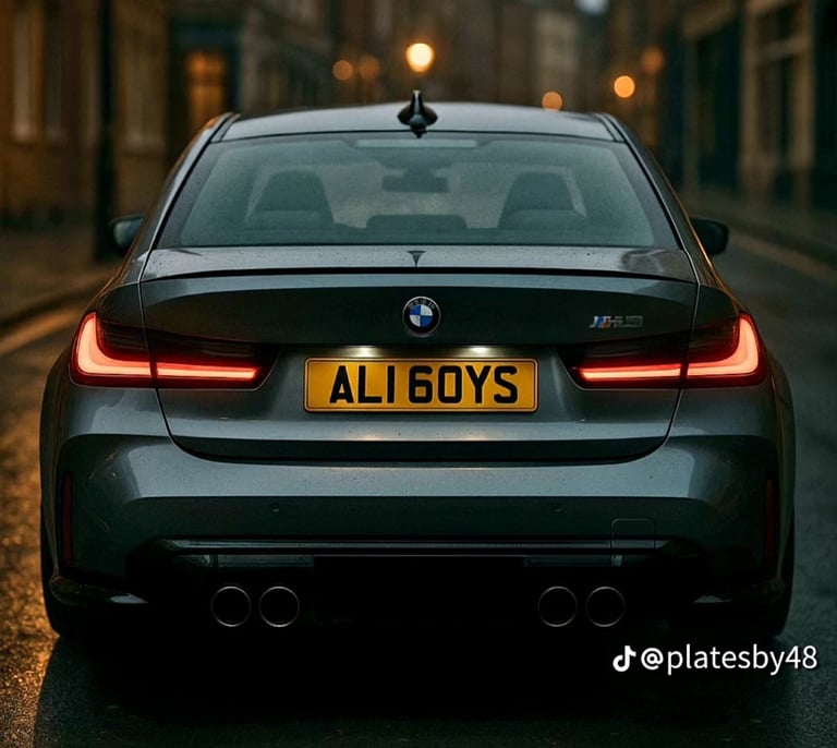 AL16 OYS / ALI BOYS / ALI Private Plate - On Certificate & Ready to Go