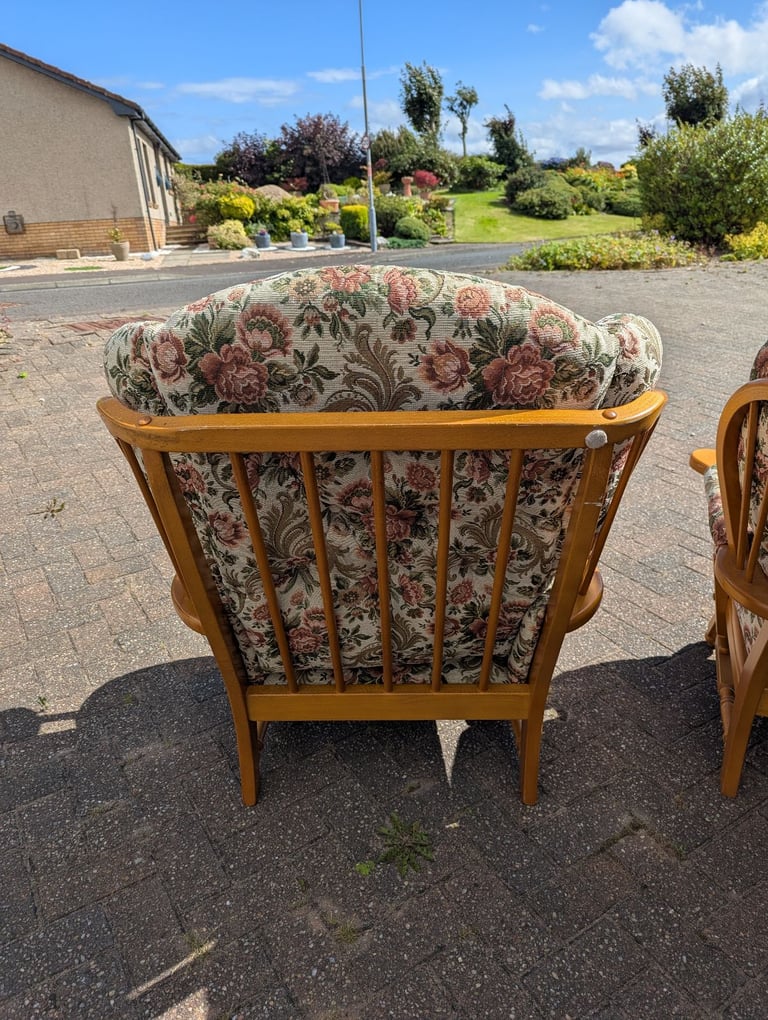 3 piece Ercol style sofa set 