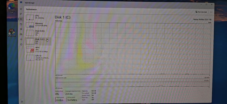 Gaming PC Ryzen 5600 Arc750 (RTX 3060) 16gb ram 2Tb SSD Computer
