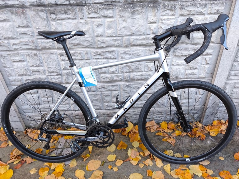 image for Gravel Bike Marin Gestalt 1 Silver Black Serviced September 2025 New Parts Build