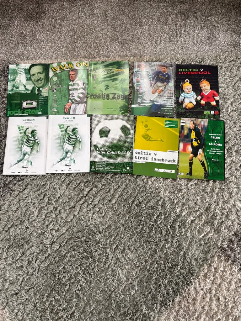Celtic football programmes