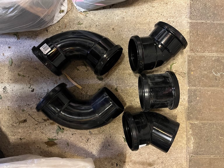 image for Black soil stack fitting 110mm