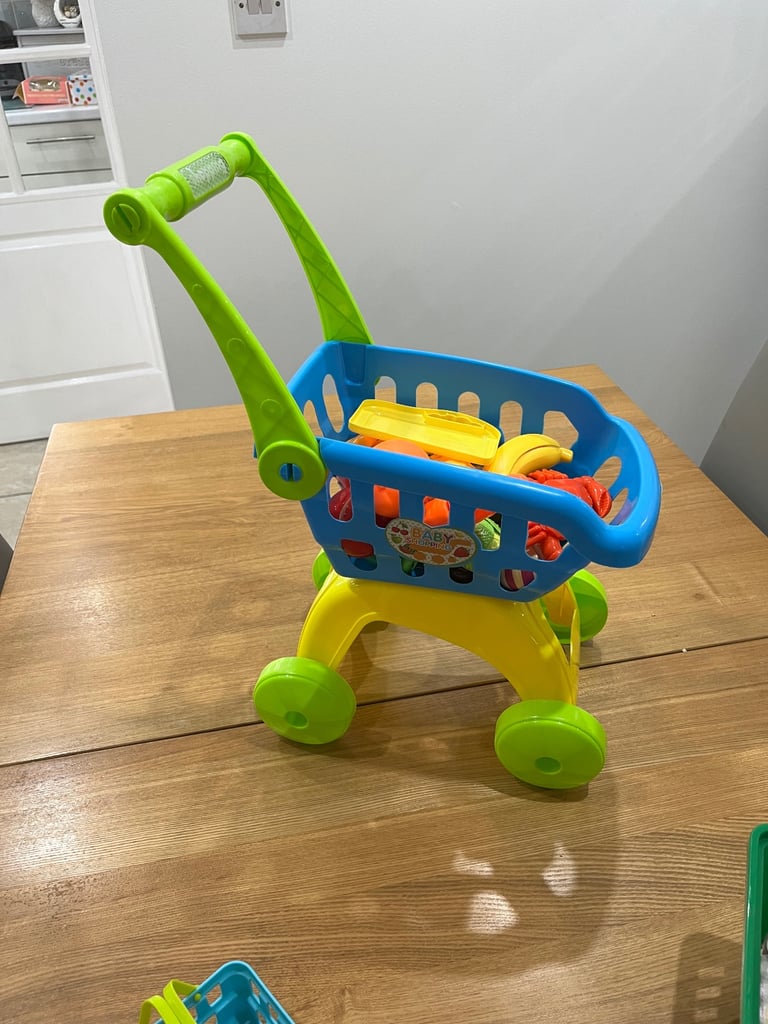 image for Toddlers MSICAL SHOPPING TROLLEY WITH FOOD