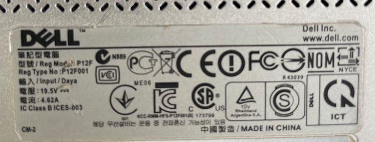 Laptop Dell i5 processor 