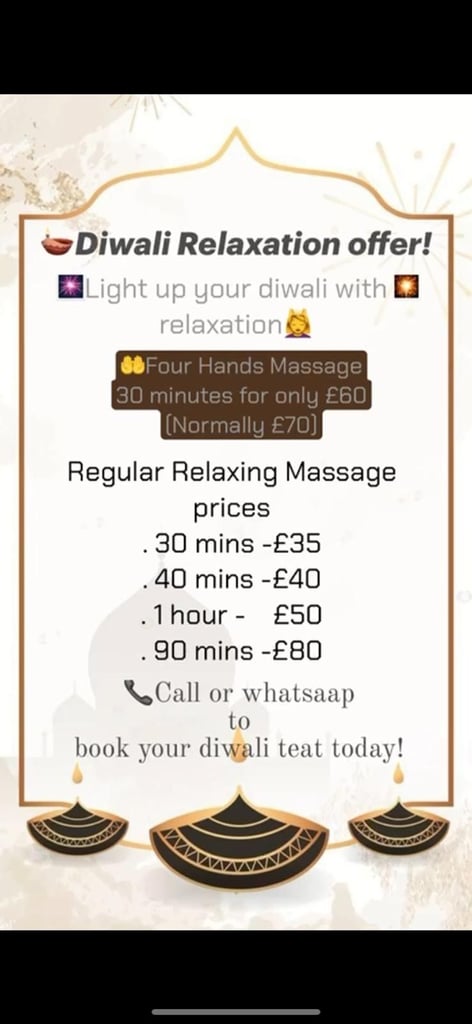 Indian Masaage/Deep Tissue /Head Massage 