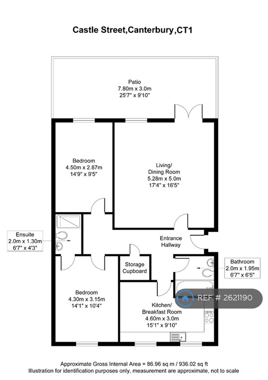2 bedroom flat in St. James House, Canterbury, CT1 (2 bed) (#2621190)