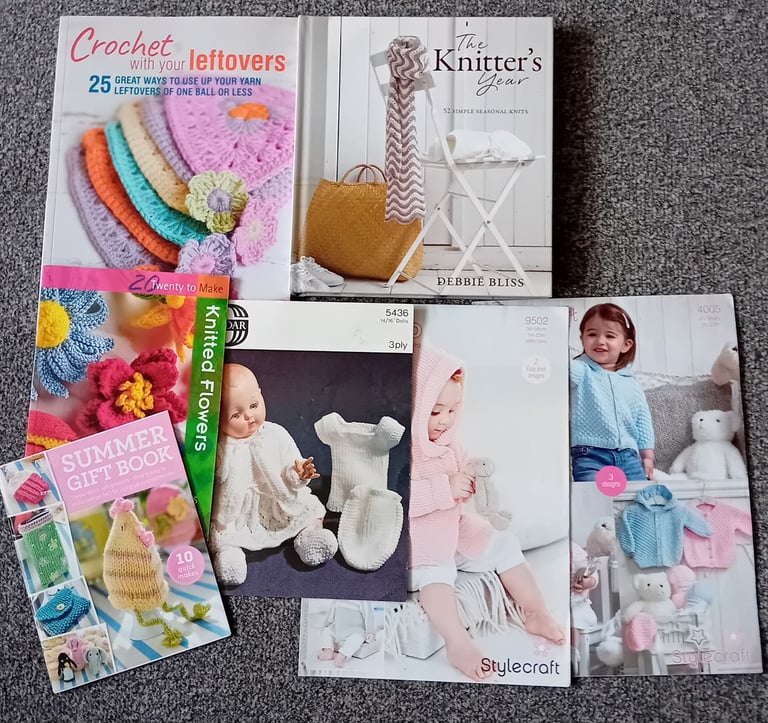 KNITTING/CROCHET BOOKS