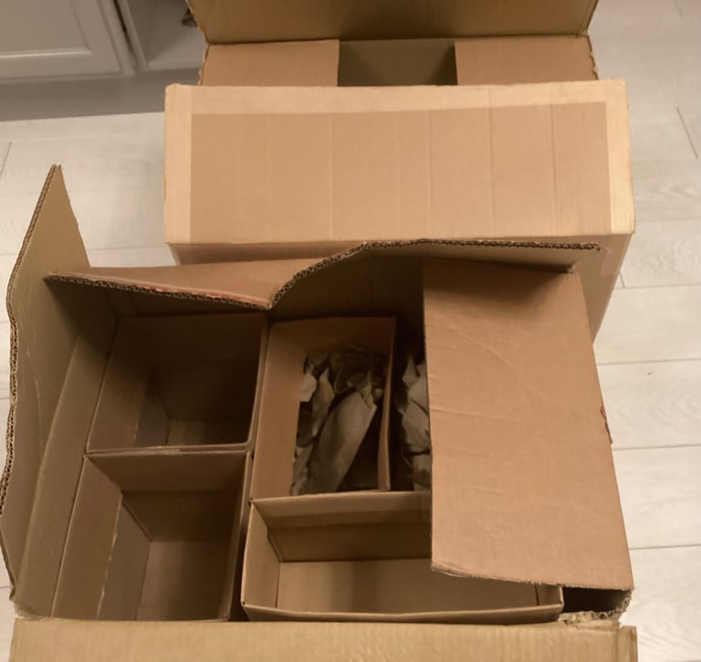 Free cardboard boxes large and small ideal moving home box collection only 