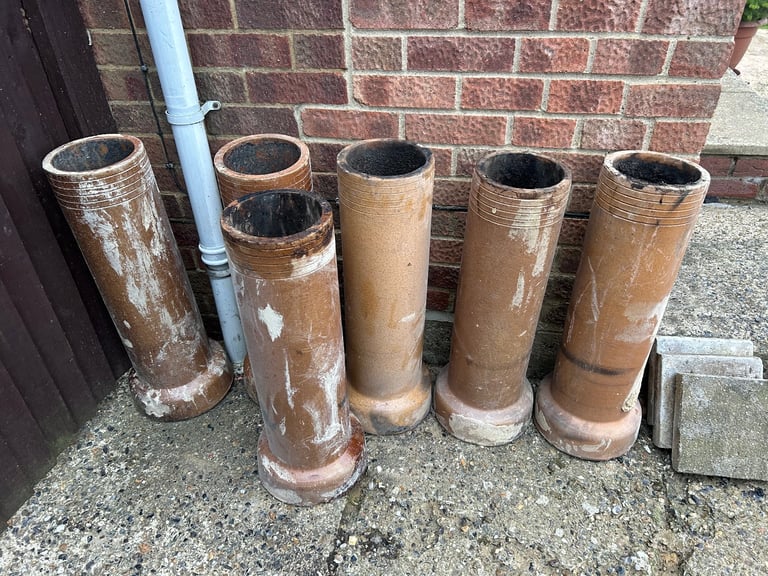 Chimney flue ceramic liner plant pots drainage pipes 