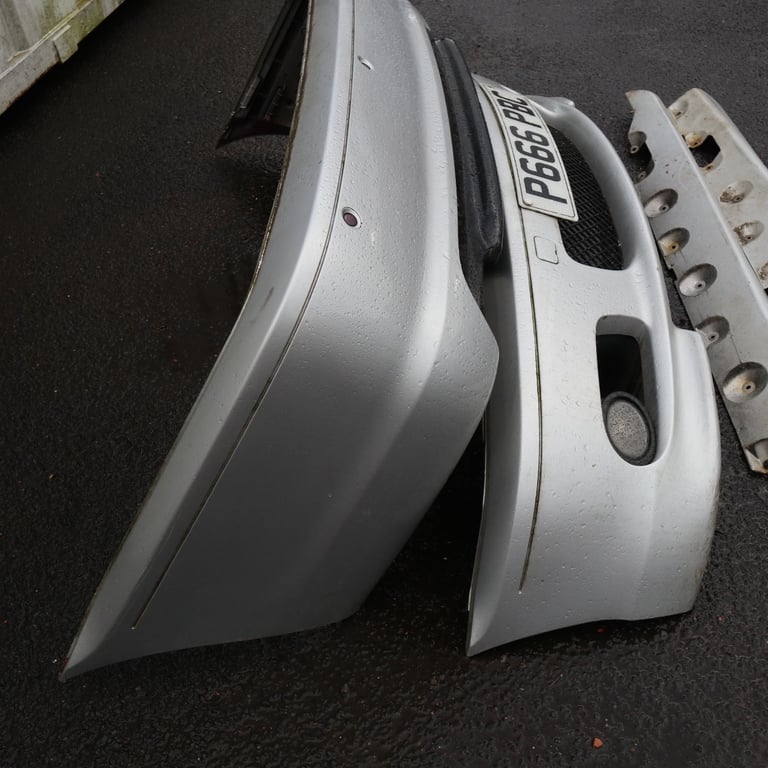 BMW E46 COUPE CABRIO M SPORT BODY KIT BUMPERS SIDESKIRTS TITAN SILVER
