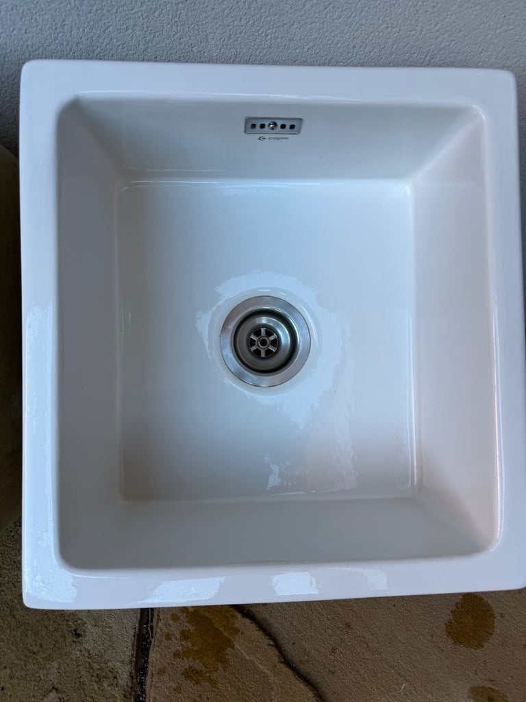 Kitchen Sinks Ceramic Undermount x2 white