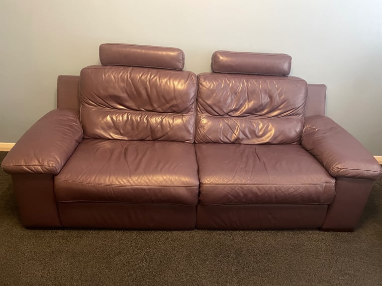 image for Leather Power Recliner Sofa