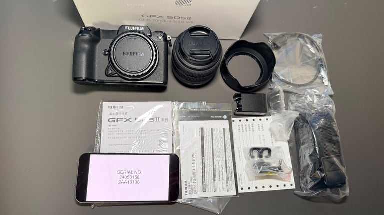 Fujifilm GFX 50S II Camera Body Only - Mint, Only 192 Shutter, Boxed