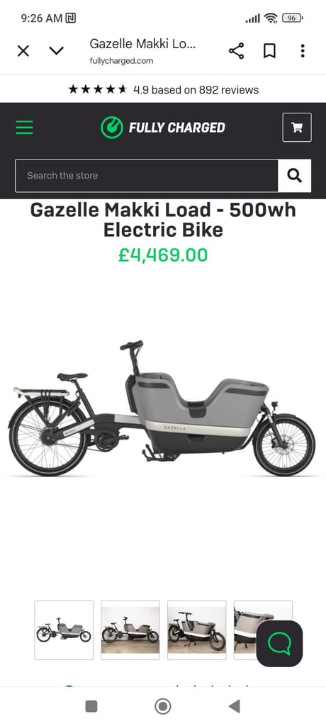 Gazelle Electric cargo bike 2023