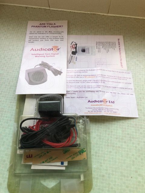 Audicator intelligent audible turn signal system kit. Box opened but never fitted