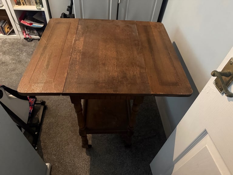 image for PRIORY FOLD UP TABLE ON WHEELS