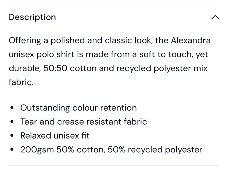 Alexandra Workwear Unisex Polo Shirt, Black, Navy, White, Various Sizes, NEW