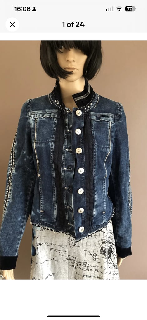 image for Clare Campbell High Denim Jacket