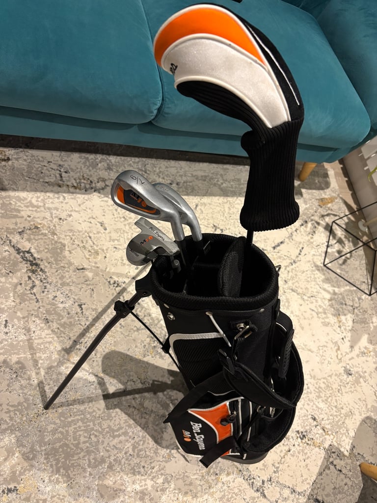 Ben Sayers M1i Junior 5-Piece Stand Bag Package Set - Orange