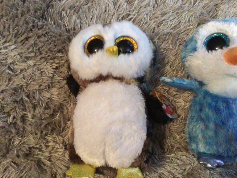 Beanie boos , rare Owliver & ice cube as new with tags  Christmas gift