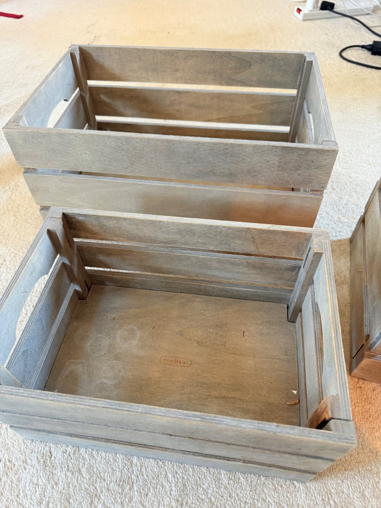 Wooden boxes 