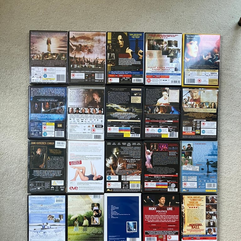 24 Crime/Drama/Thriller/Action/Fantasy/Musical DVDs – Region 2 £1 each