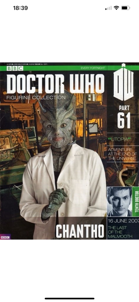 Eaglemoss Doctor Who Figurine Collection #61 Chantho w/ Magazine
