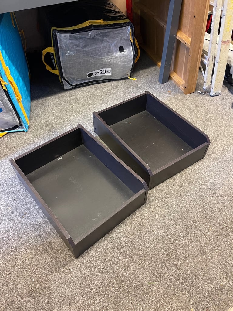 image for 2 x IKEA small deep drawers