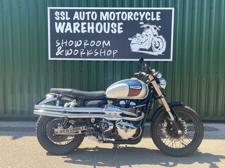 Triumph Bonneville Scrambler 865 Custom Build Belt Drive Many Custom Parts 